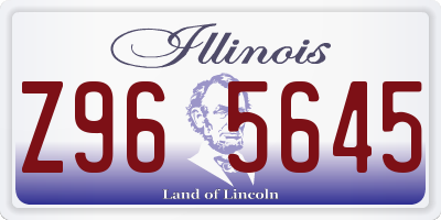 IL license plate Z965645