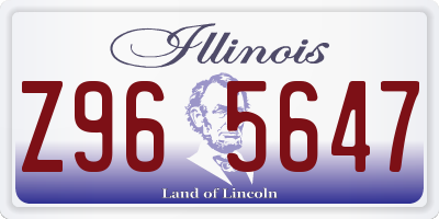 IL license plate Z965647