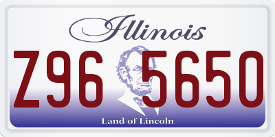 IL license plate Z965650