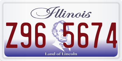 IL license plate Z965674