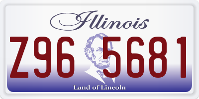 IL license plate Z965681