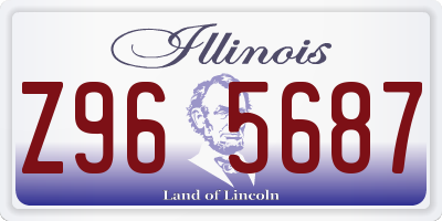 IL license plate Z965687