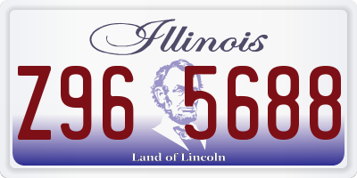 IL license plate Z965688