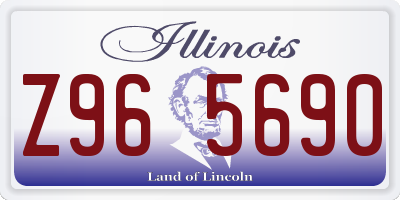 IL license plate Z965690