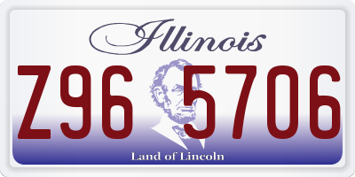IL license plate Z965706