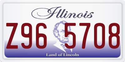 IL license plate Z965708