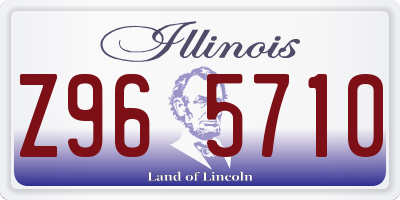 IL license plate Z965710