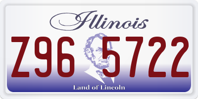 IL license plate Z965722