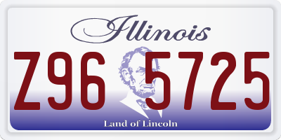 IL license plate Z965725