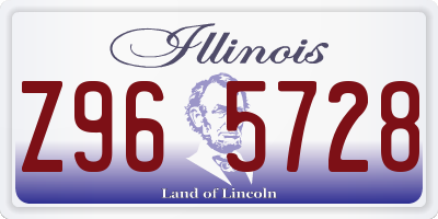 IL license plate Z965728