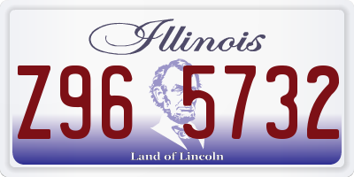 IL license plate Z965732