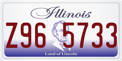 IL license plate Z965733