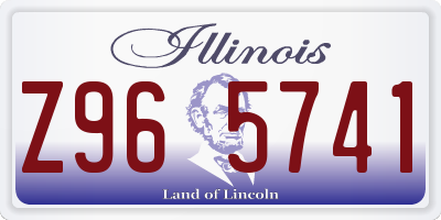 IL license plate Z965741