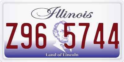 IL license plate Z965744
