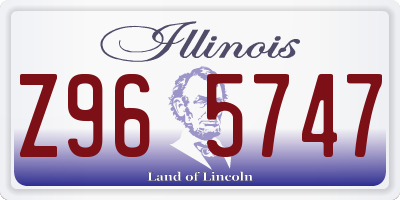 IL license plate Z965747