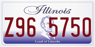 IL license plate Z965750