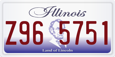 IL license plate Z965751