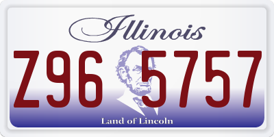 IL license plate Z965757