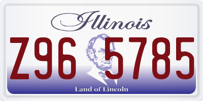 IL license plate Z965785