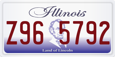IL license plate Z965792