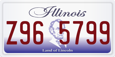 IL license plate Z965799