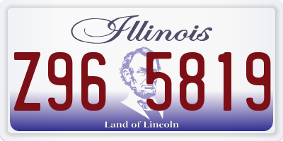 IL license plate Z965819