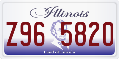 IL license plate Z965820