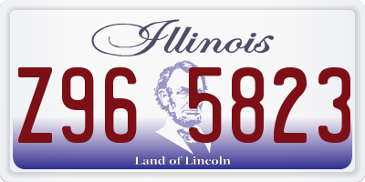 IL license plate Z965823