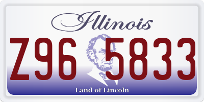 IL license plate Z965833