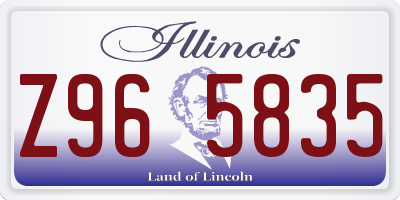 IL license plate Z965835