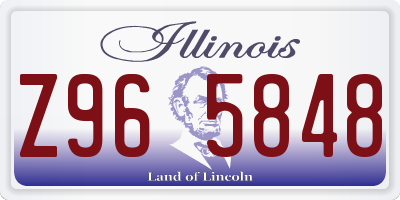 IL license plate Z965848