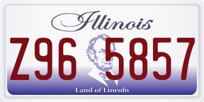 IL license plate Z965857