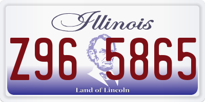 IL license plate Z965865