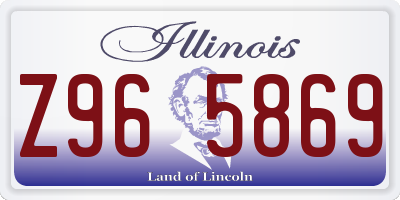 IL license plate Z965869