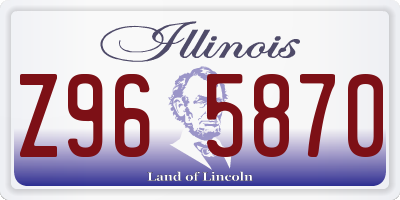 IL license plate Z965870