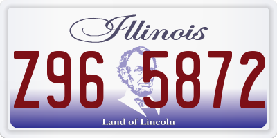 IL license plate Z965872