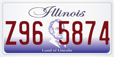 IL license plate Z965874