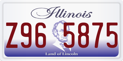IL license plate Z965875