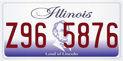 IL license plate Z965876