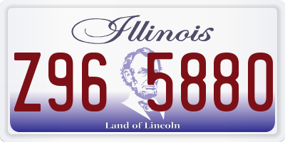 IL license plate Z965880