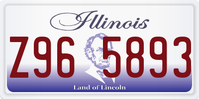 IL license plate Z965893