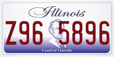 IL license plate Z965896