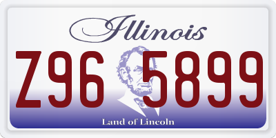 IL license plate Z965899