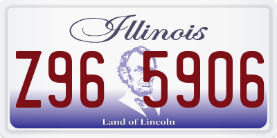 IL license plate Z965906