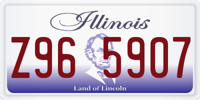 IL license plate Z965907