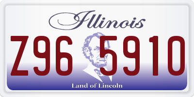 IL license plate Z965910