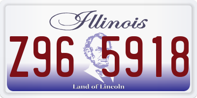 IL license plate Z965918