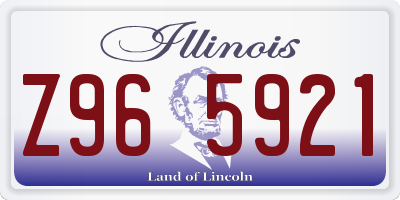 IL license plate Z965921