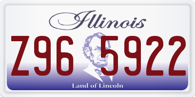 IL license plate Z965922