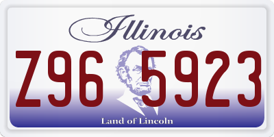 IL license plate Z965923